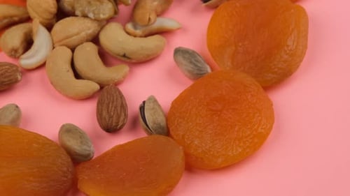apricot nuts close up