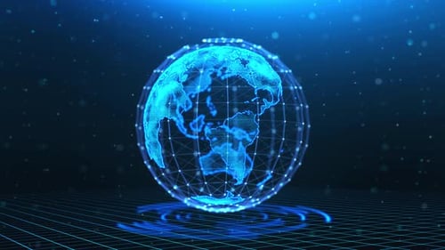 Concepto de conexión de red global y conexiones de datos | Nube mundial de macrodatos