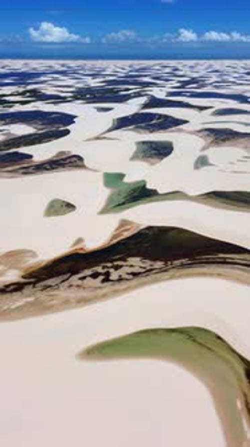 Lagoon-Filled Sand Dunes in Lençóis Maranhenses National Park