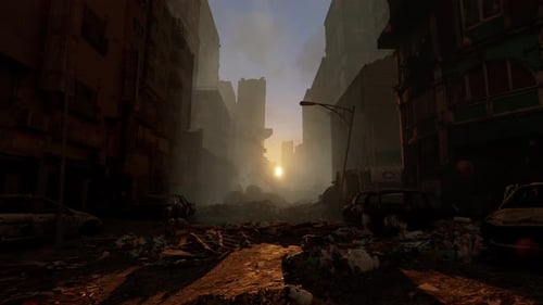 Destroyed Houses After A Rocket Attack On The City. Consequences After The Bombing Of The City