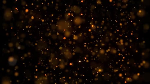 Golden Shimmering Dust Particles Loop Background