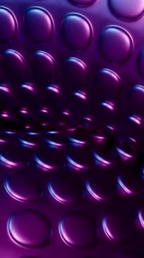 Reflective Circular Pattern Animation Glossy Pulsating Surface With Reflective Circular Vortex