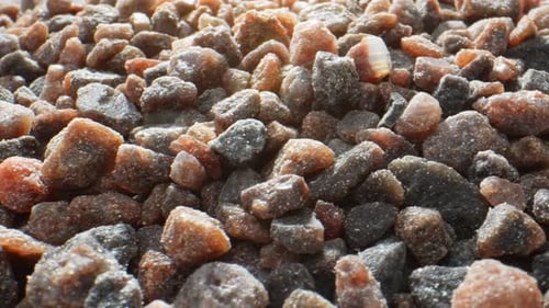 Close Up of Himalayan Black Salt Crystals