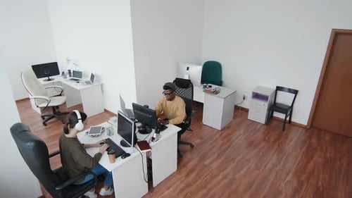 Young People Working In Modern Office