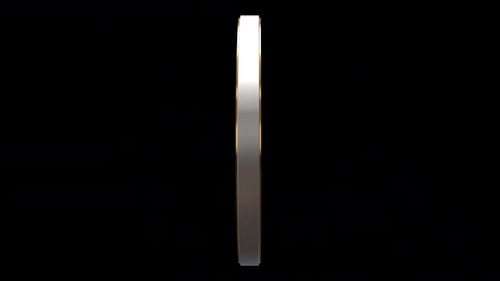 Animated 3D Metallic Logo Spinner for Corporate Identity