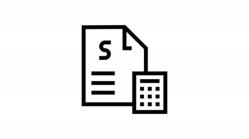 budget line icon animation