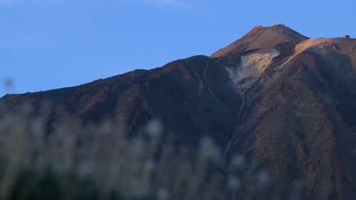 Summit of Teide volcano, scenic landscape at Teide National Park in Tenerife at Canary Islands of Sp