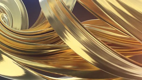 Elegante Schlaufe mit goldenen Bändern
