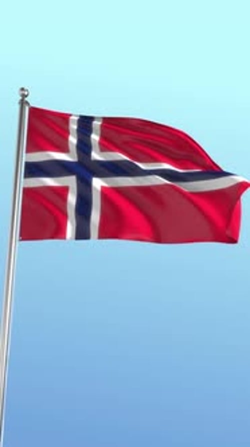 Flagge Norwegens, vertikal