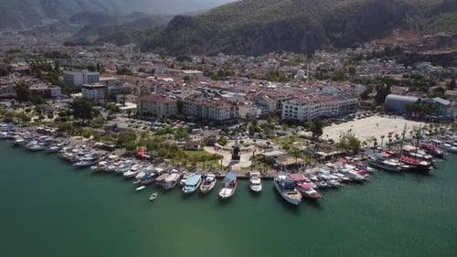 Awesome aerial view of Fethiye in Turkey