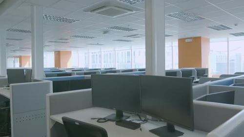 A Newly Built Empty Office During Noon Time