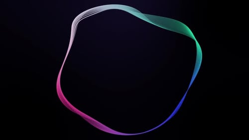 abstract geometric gradient line circle background animation. Vd 76