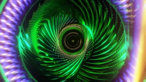 Mesmerizing Disco Pattern VJ Loop Rhythmic Flashing in Neon Hues
