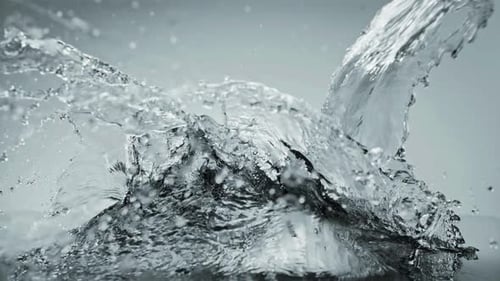 Water Splashing in Slow Motion