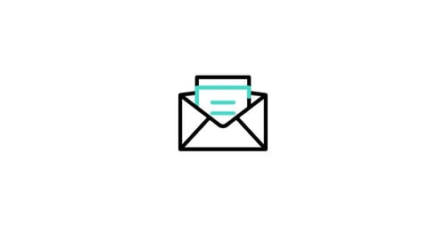 Flat Design Animated Email Notification Icon