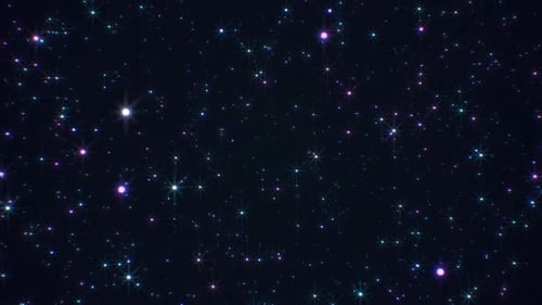 Modern Twinkling Star Particles Loop Background
