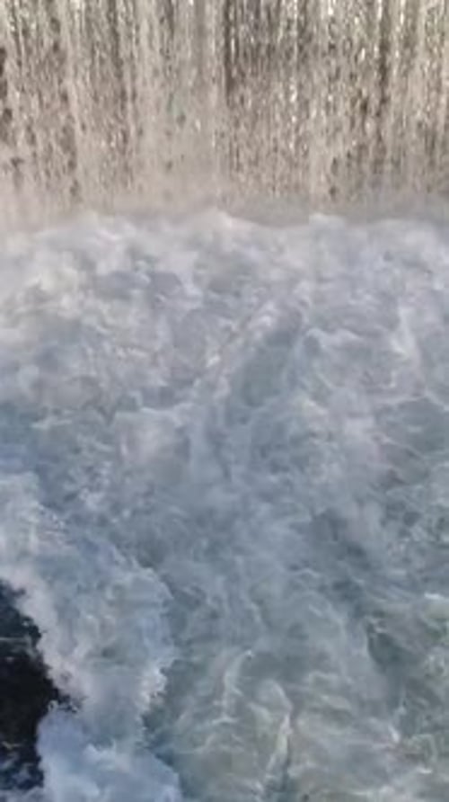Vertical Video of Waterfall