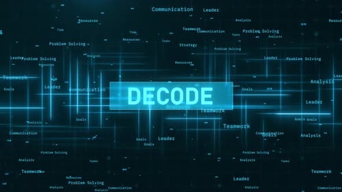 Futuristic Business Data Network Text Reveal Animation