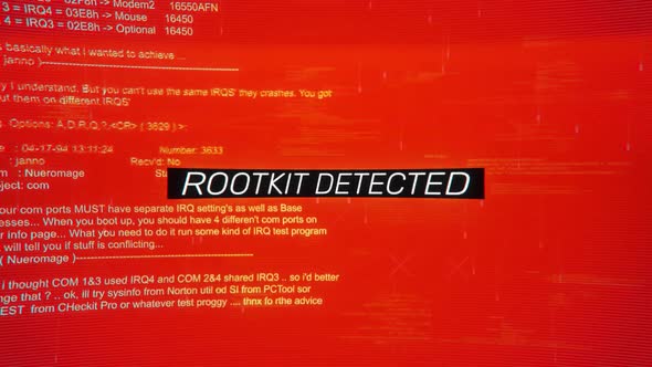 Rootkit Detected On Warning Hack Background Screen , Backgrounds Motion ...