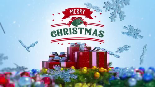 Tarjeta de felicitación de feliz Navidad V3