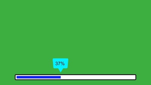 This is a Loading Progress Bar Animation Indicating That It is Currently 15 Complete