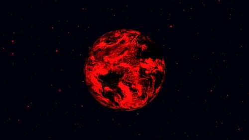 Rote Farbe Erdplanet