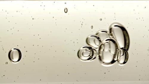 Abstract Close Up Bubbles Moving