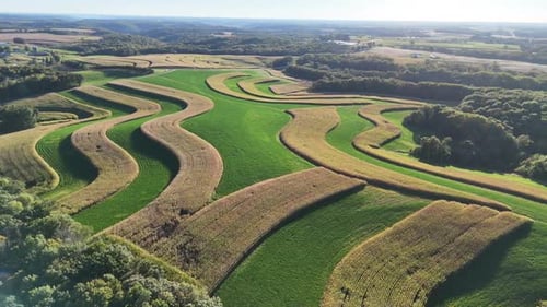 Contour Farming is a practice that involves performing farming across a field's slope. This includes