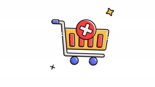 Animated Add Shopping Icon