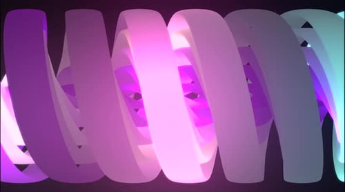 3D glühender Spiralhintergrund