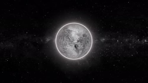Moon planet seen from space. 2187
