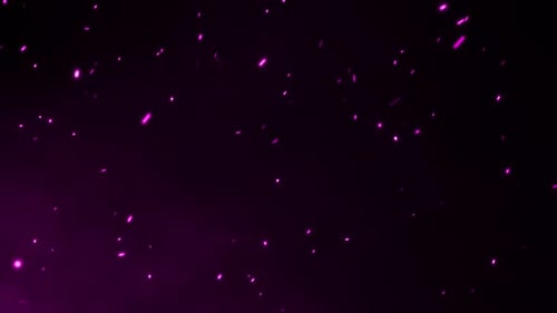 Abstract Purple Glowing Particles Digital Flow Background