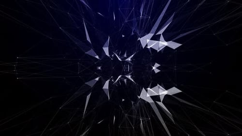 Digitaler blauer Hintergrund mit Punkten und Linien