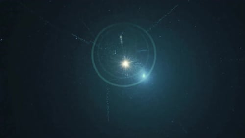 4k Classic Lens Particles Flare Motion Background
