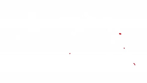 Red Paint Splatter Reveal Transition