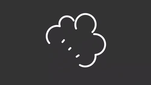 Explosion fog white line animation