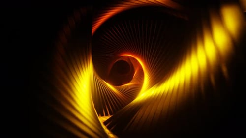 Yellow To Red Hypnotic Background Loop Animation In 4K