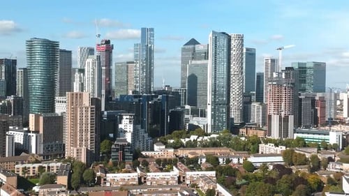 Aerial View for the London's Business District
