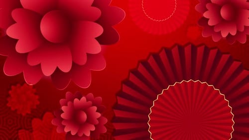 Frohes chinesisches neues Jahr auf rotem Hintergrund
