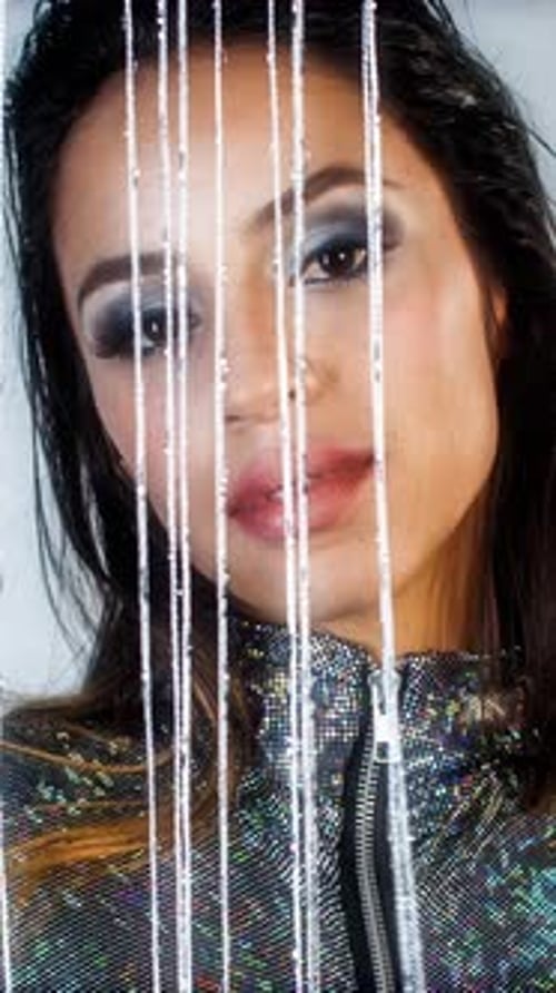 Dancer in Sparkle Costume Vertical
