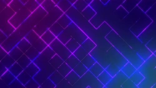 Digital Line Blue And Purple Technology Background 4 K Seamless Loop