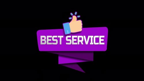 Modern Animated Folded Banner Reveals Text and Thumbs Up