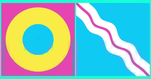 Boucle géométrique, fond abstrait, motif géométrique animé moderne ou résolution d'arrière-plan