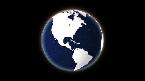 Earth Globe Animation Loop
