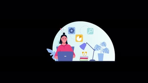 Personne travaillant sur un ordinateur portable dans un espace de travail confortable