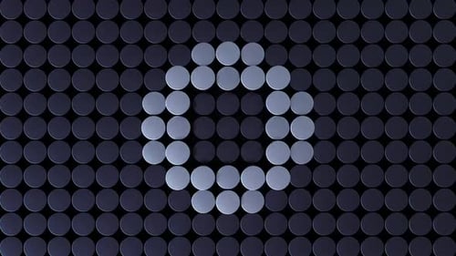 Motif circulaire abstrait dynamique avec mouvement de lumière et d'ombre