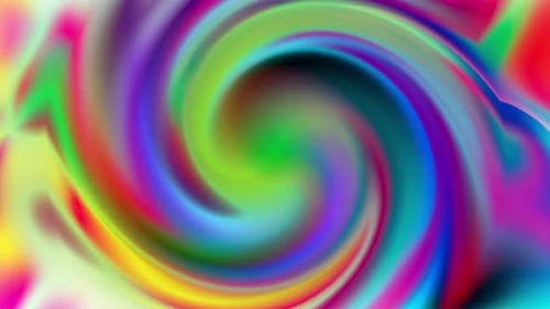 Seamless Loop of Vibrant Fluid Abstract Swirl Background