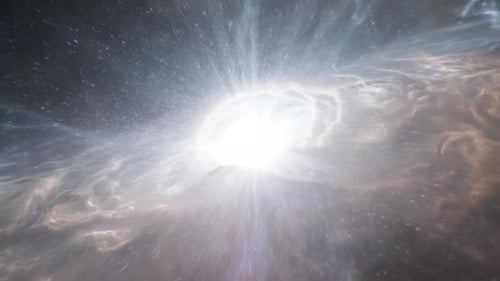 Zentrum der hellen Galaxie