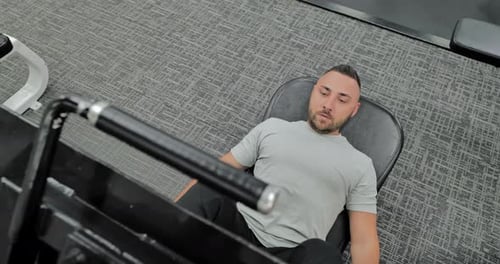 Sports People Workout in Luxury Fitness Club