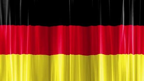 Flagge Deutschlands, Vorhang, Welle